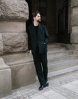 04 - DB Suit Jacket - Linen - Black