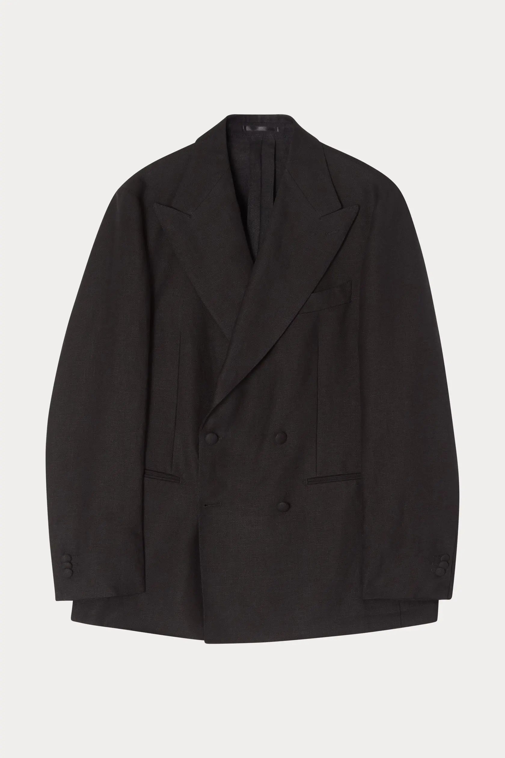 04 - DB Suit Jacket - Linen - Black