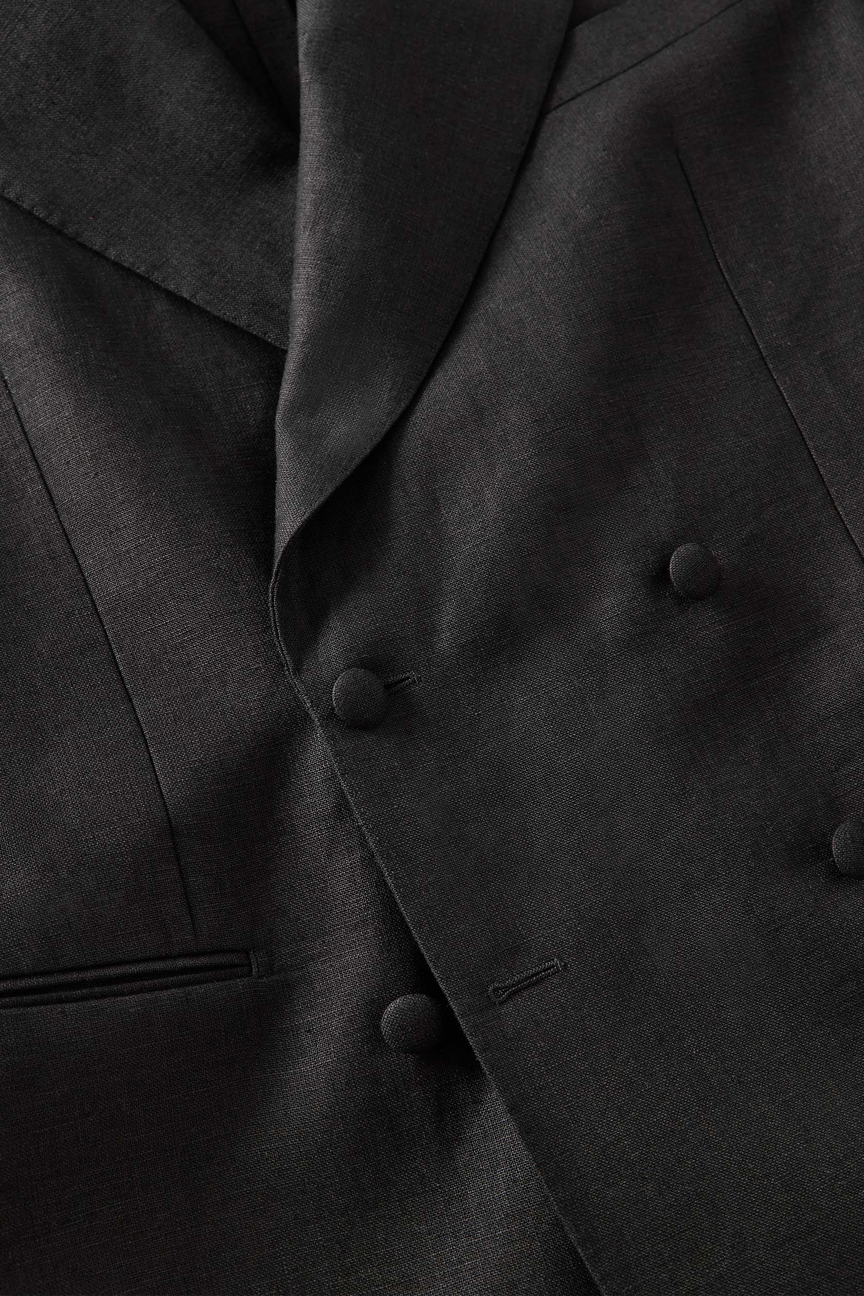 04 - DB Suit Jacket - Linen - Black