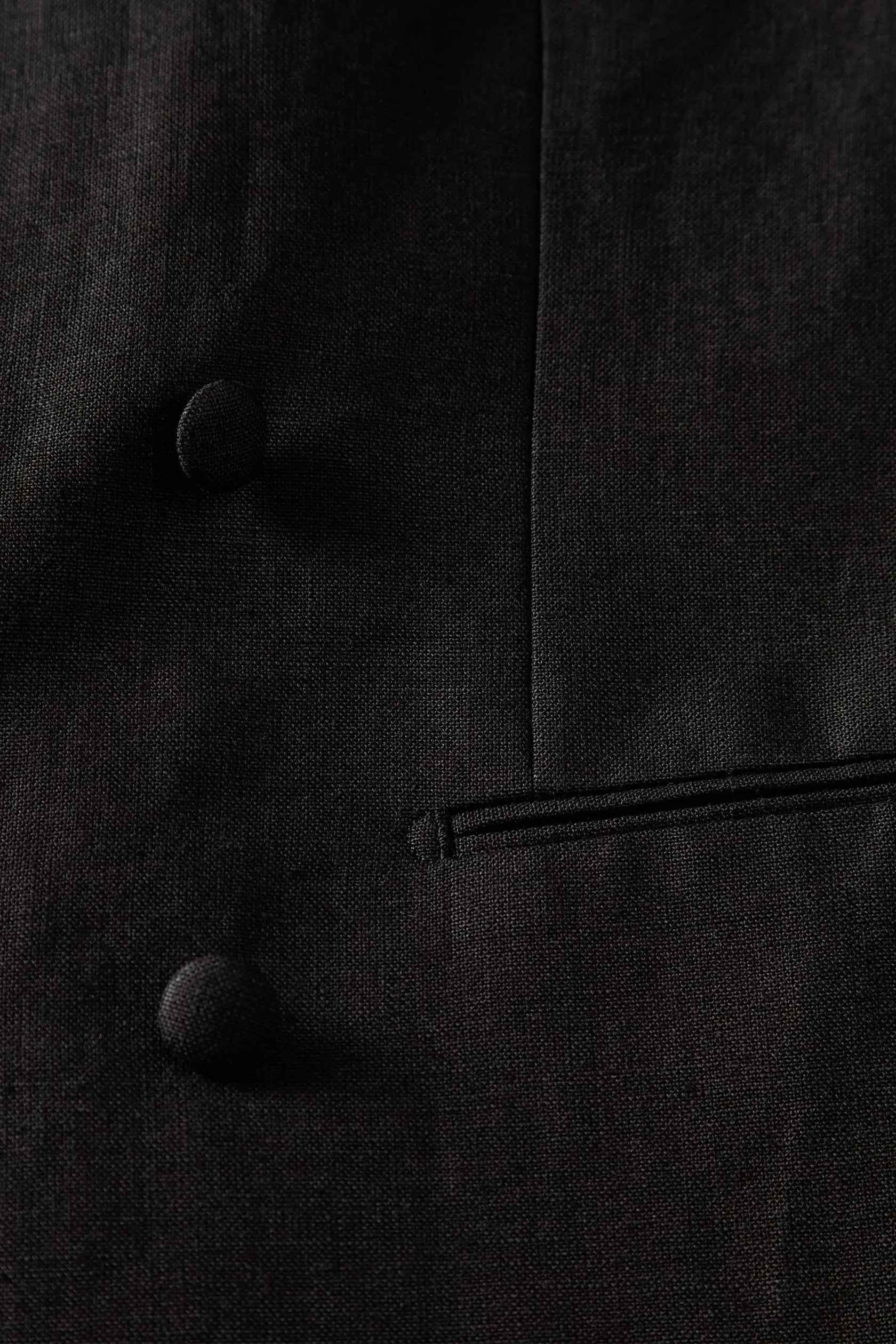 04 - DB Suit Jacket - Linen - Black