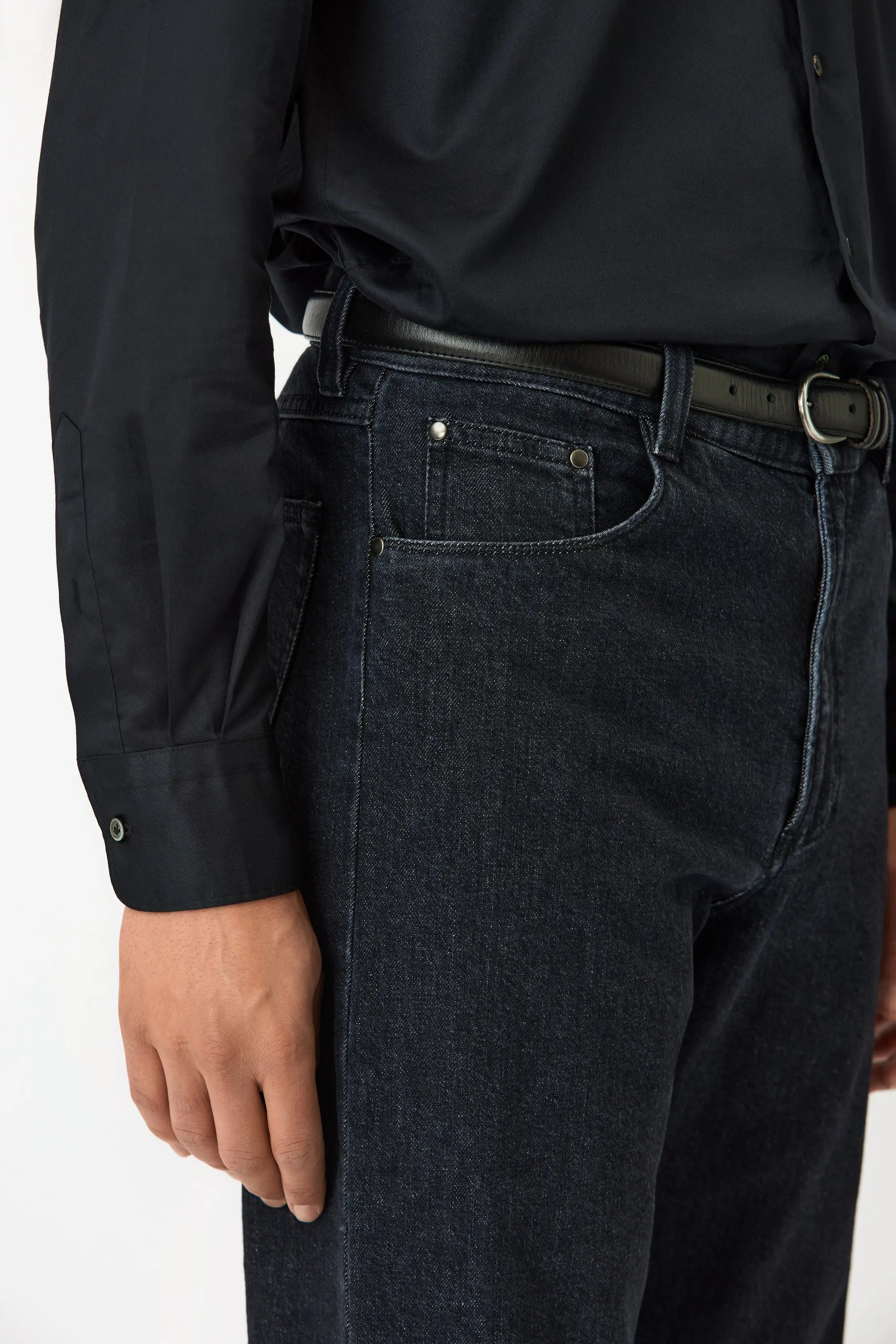 Jeans - Washed - Black Giabe