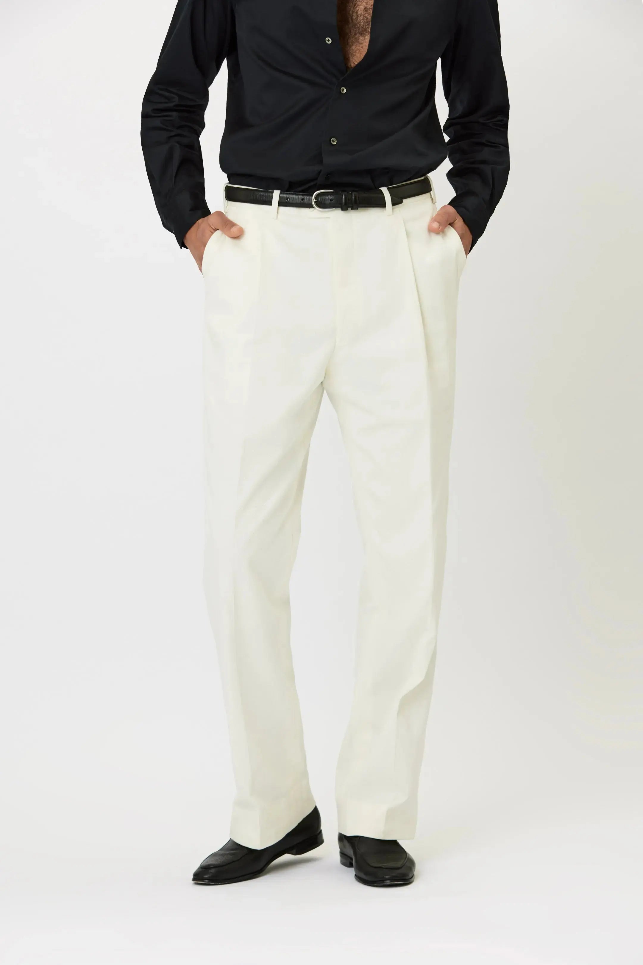 Dressed Chino - Cotton - White Giabe