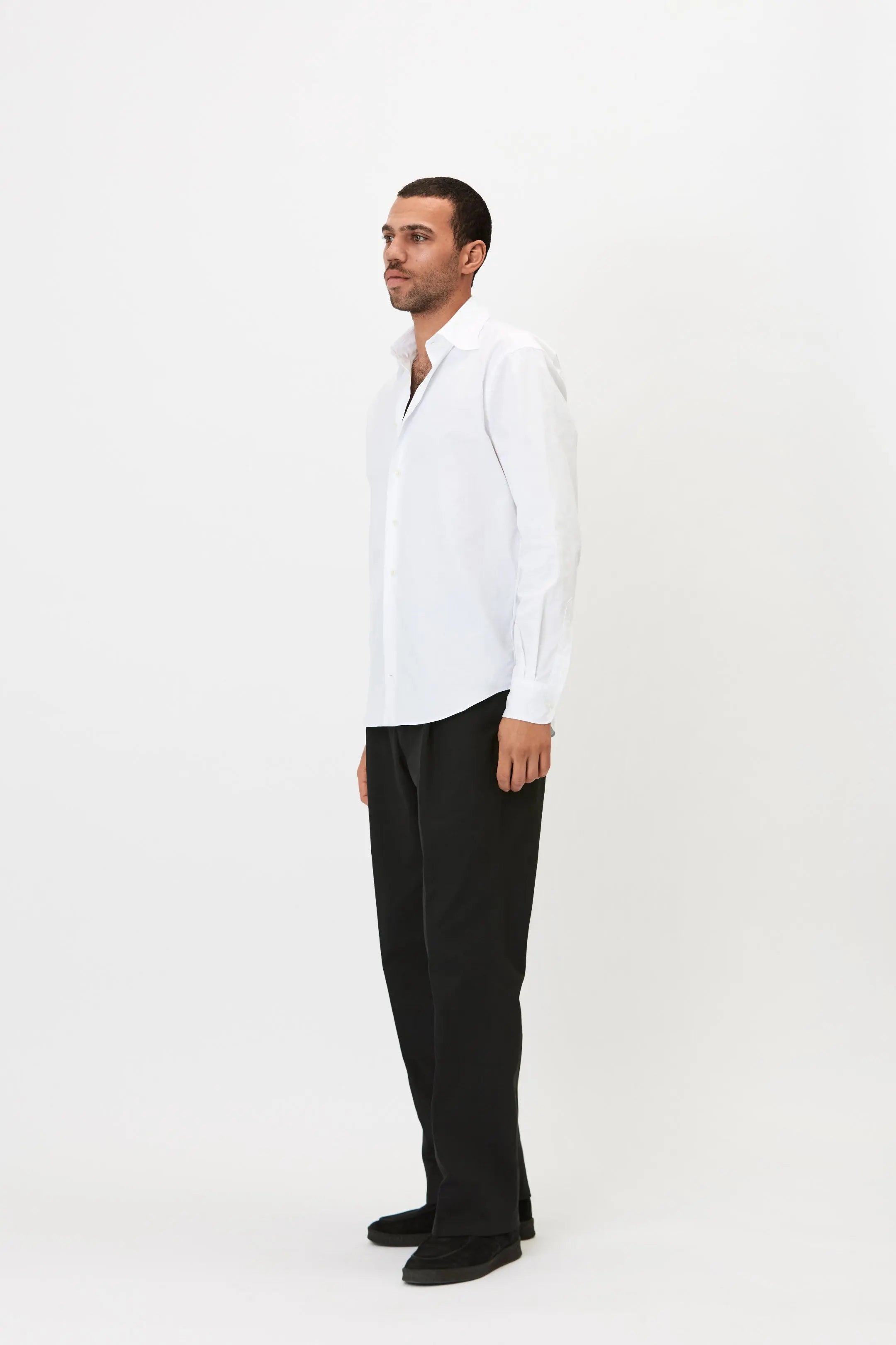 Shirt - Cotton Twill - White Giabe