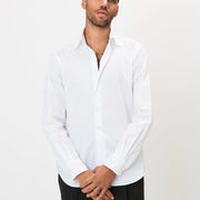 Shirt - Cotton Twill - White Giabe