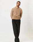 Crew Neck - Wool - Beige Giabe