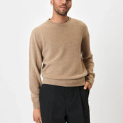 Crew Neck - Wool - Beige Giabe