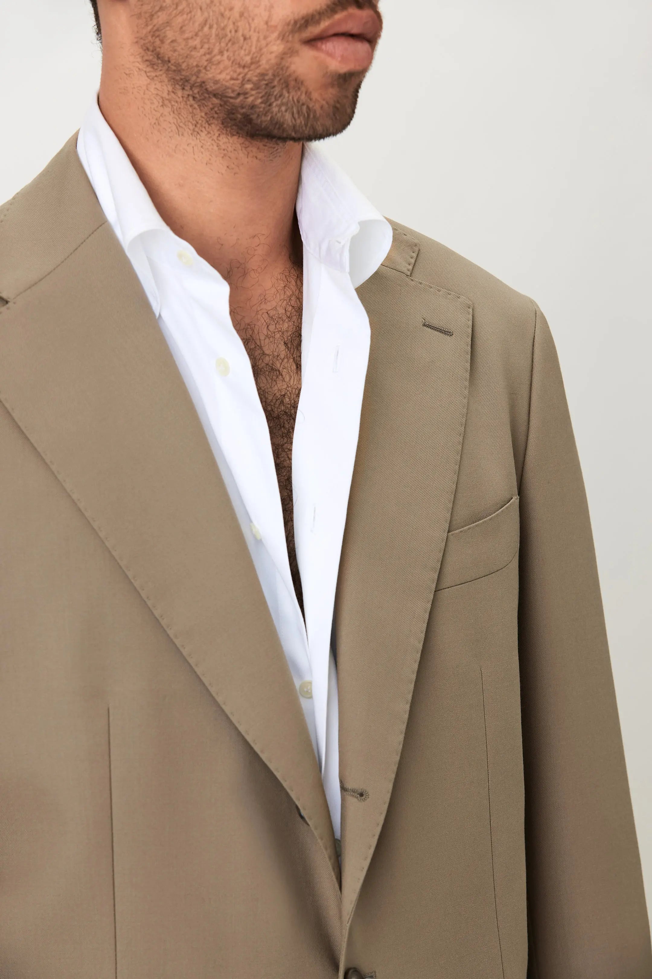 Suit - Single Breasted - Taupe Giabe
