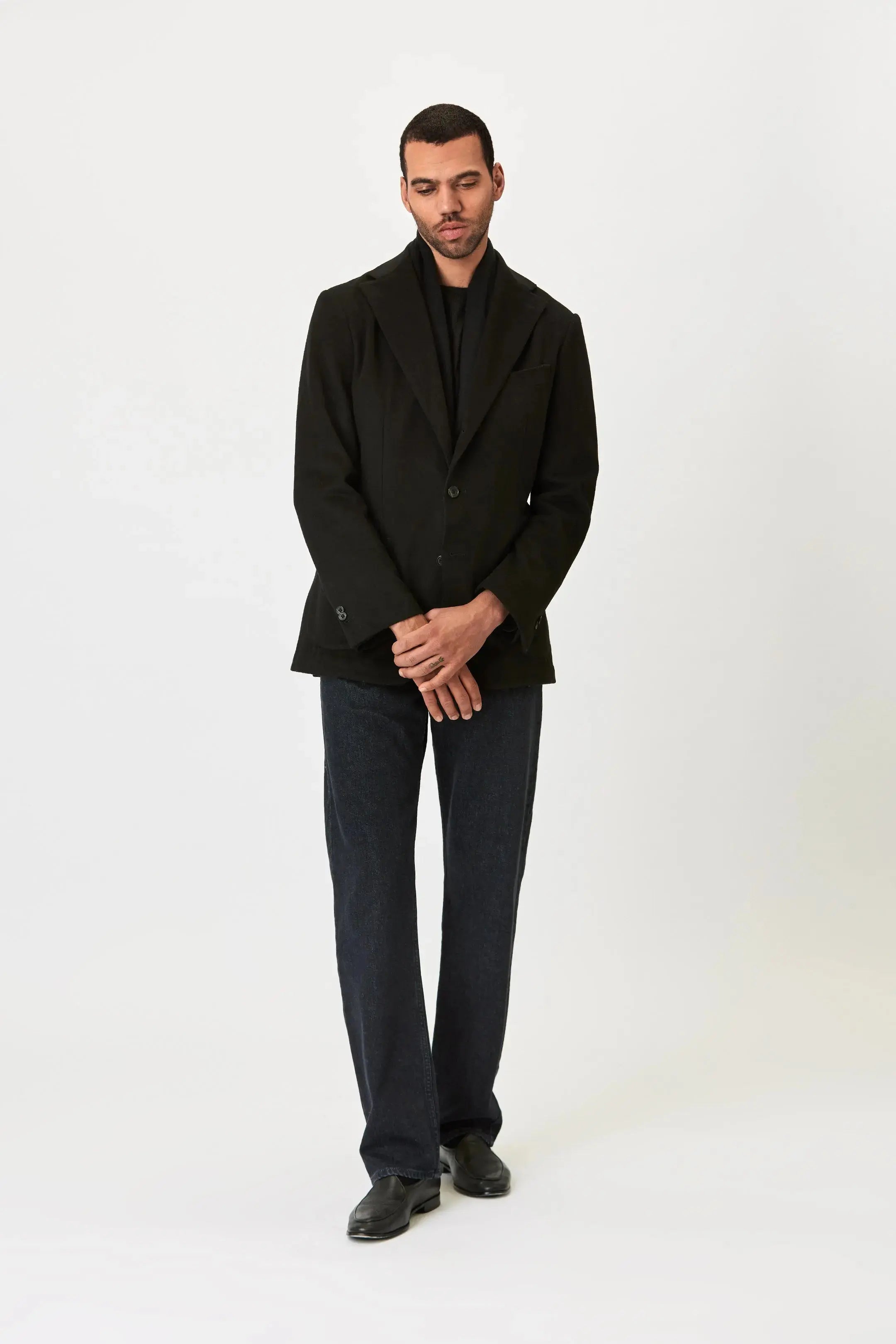 Cashmere Scarf - Black Giabe