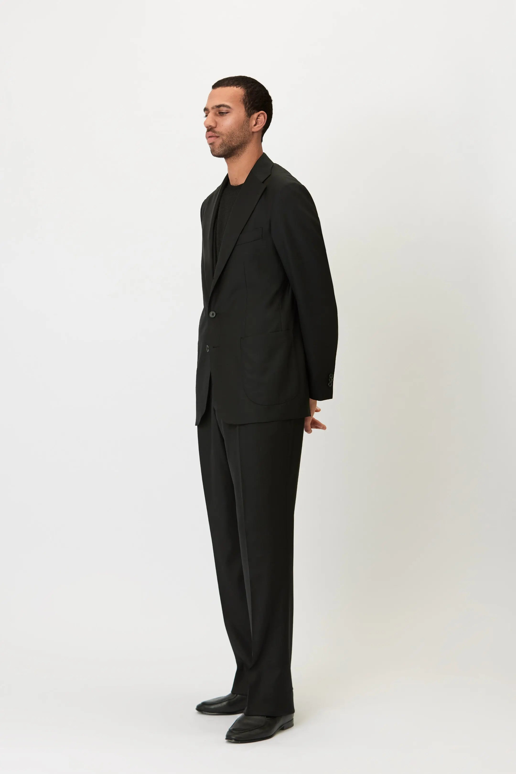 01 - Suit Jacket - Black Giabe