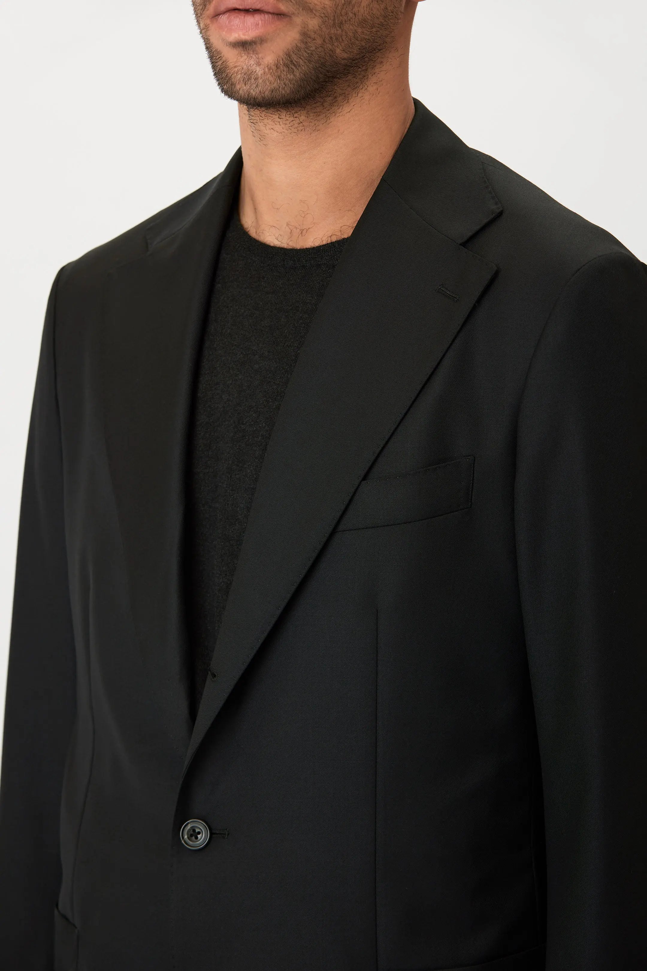 01 - Suit Jacket - Black Giabe