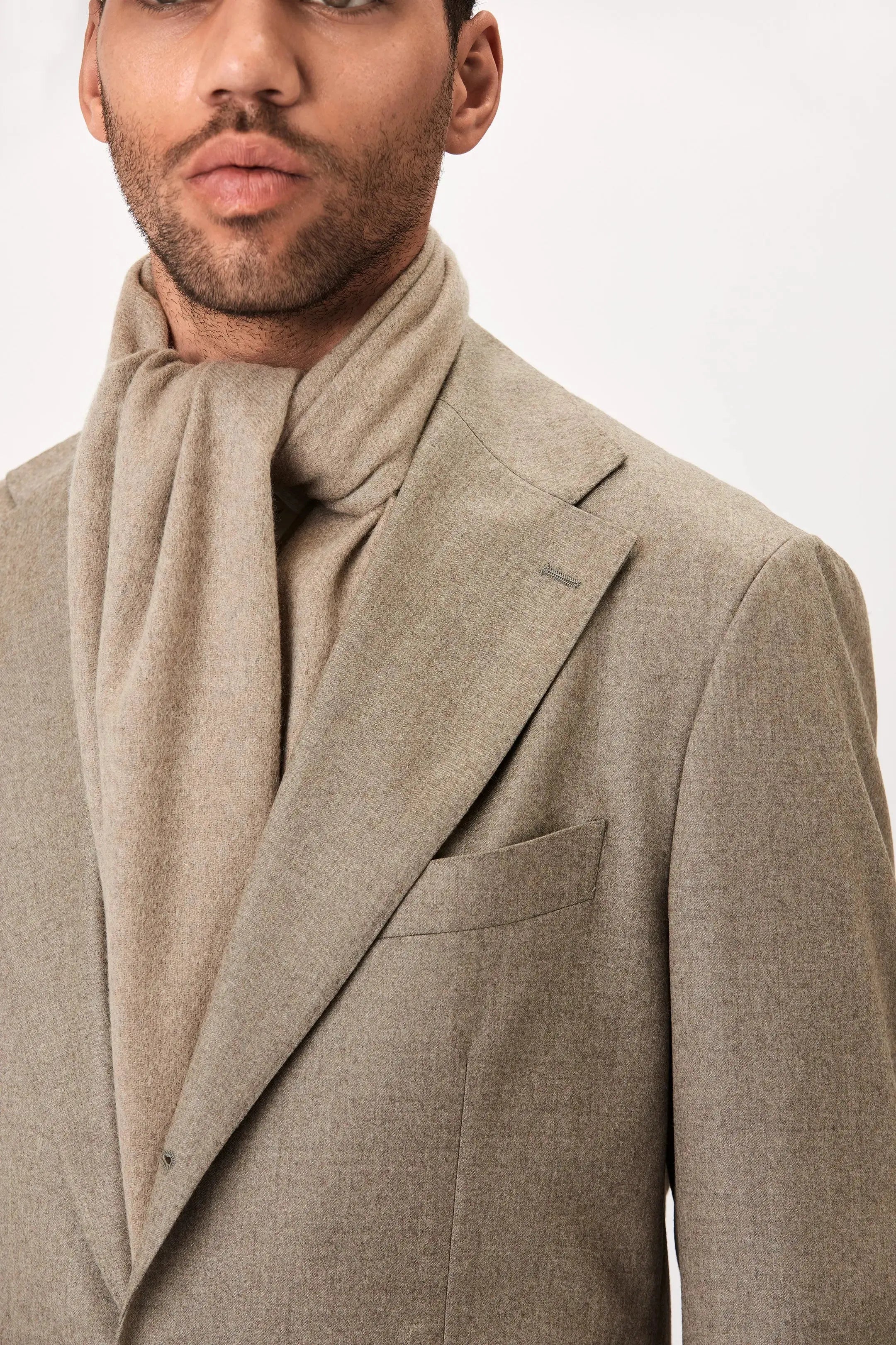 Cashmere Scarf - Taupe Giabe