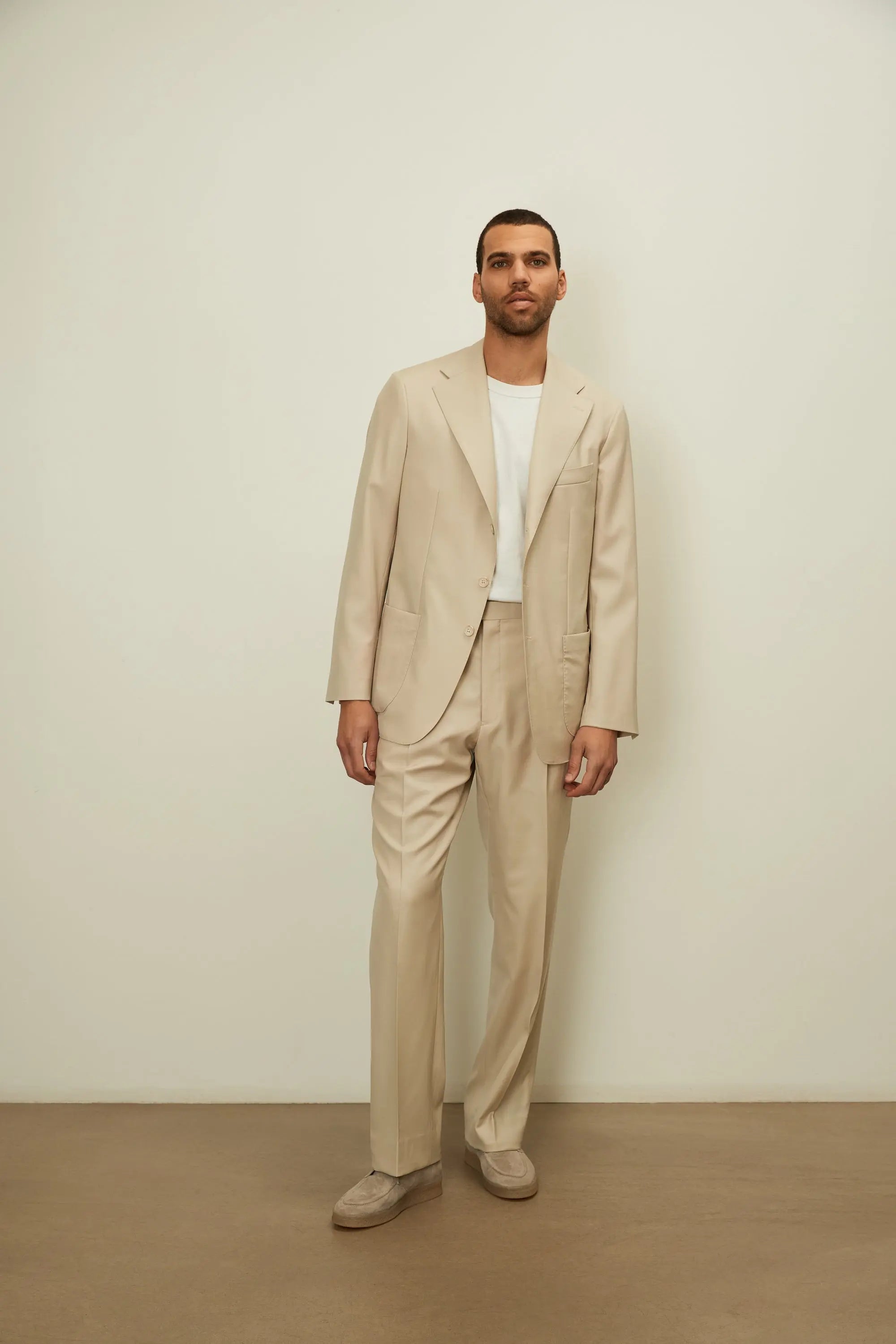 01 - Suit Trousers - Cream Giabe