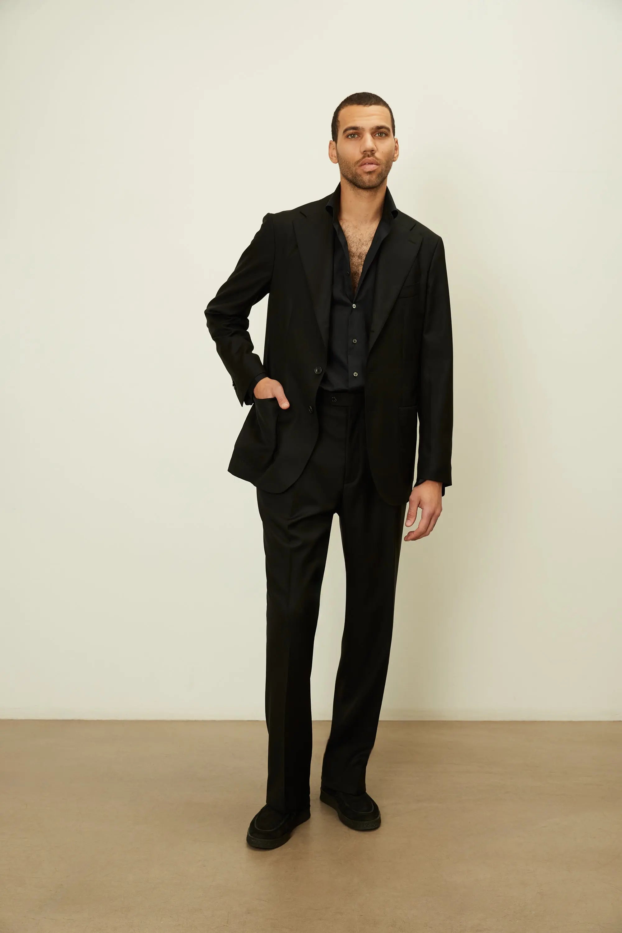 01 - Suit Trousers - Black Giabe
