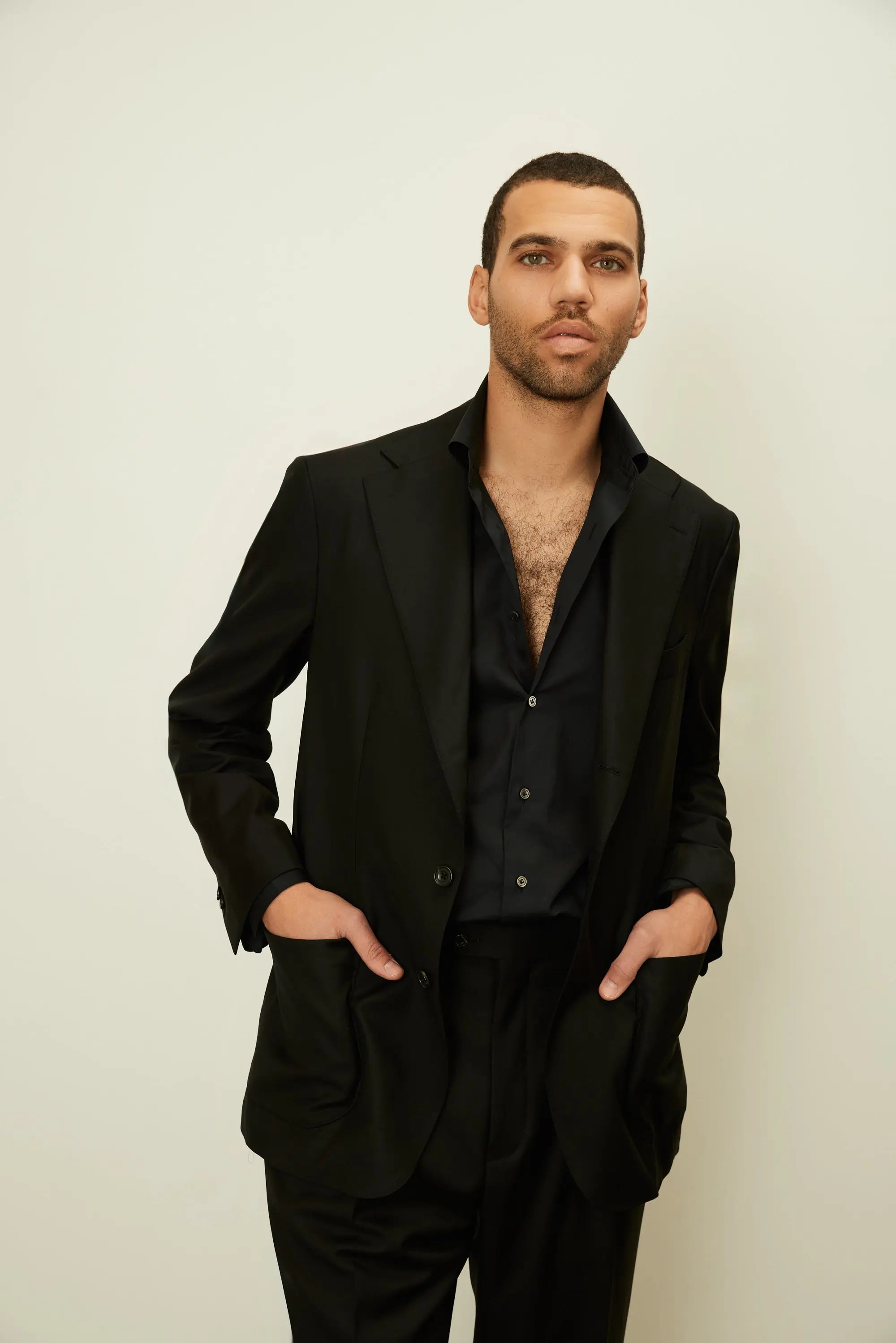 01 - Suit Jacket - Black Giabe