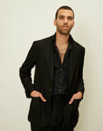01 - Suit Jacket - Black Giabe