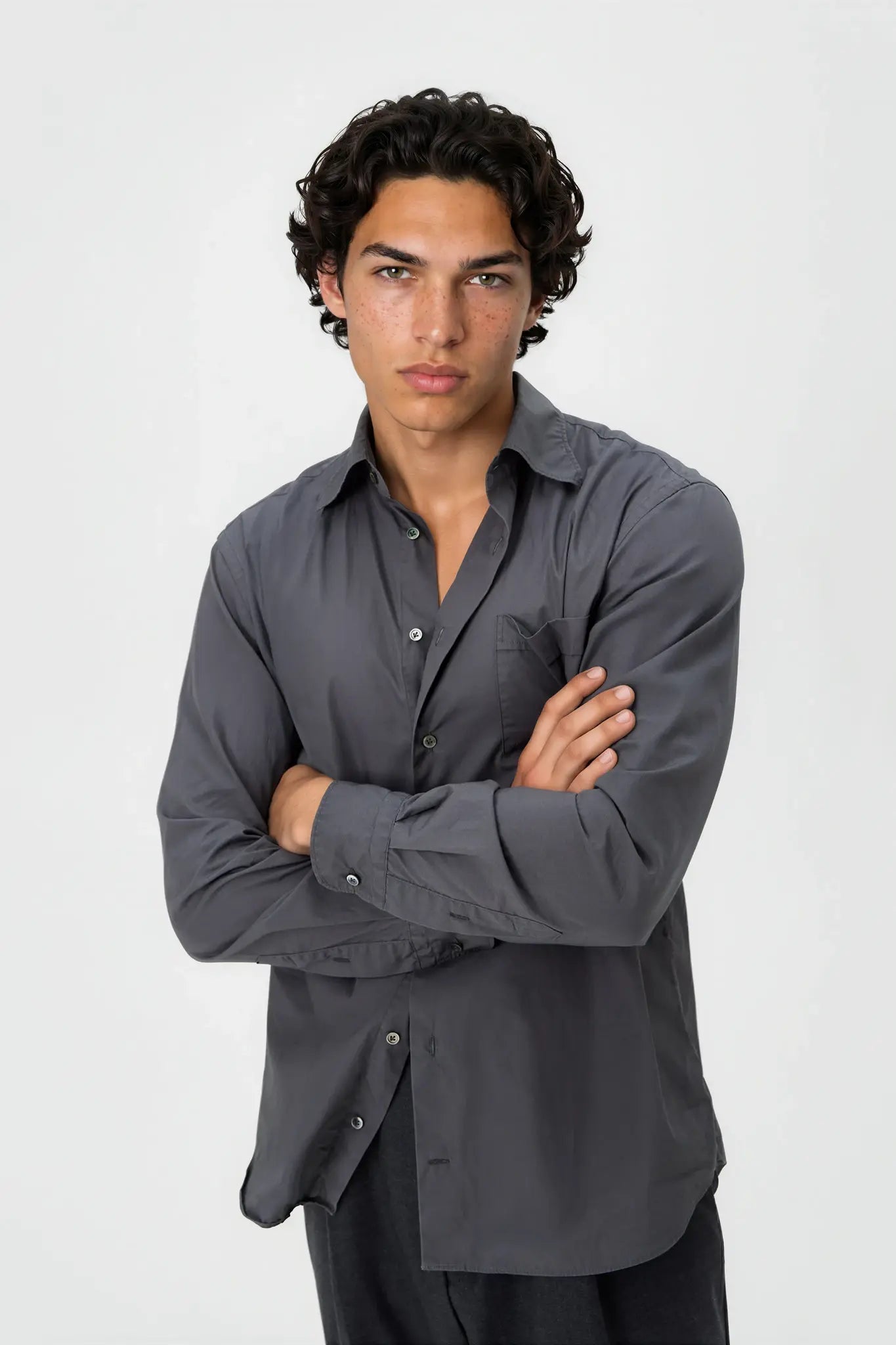 03 - Shirt - Cotton Poplin - Grey