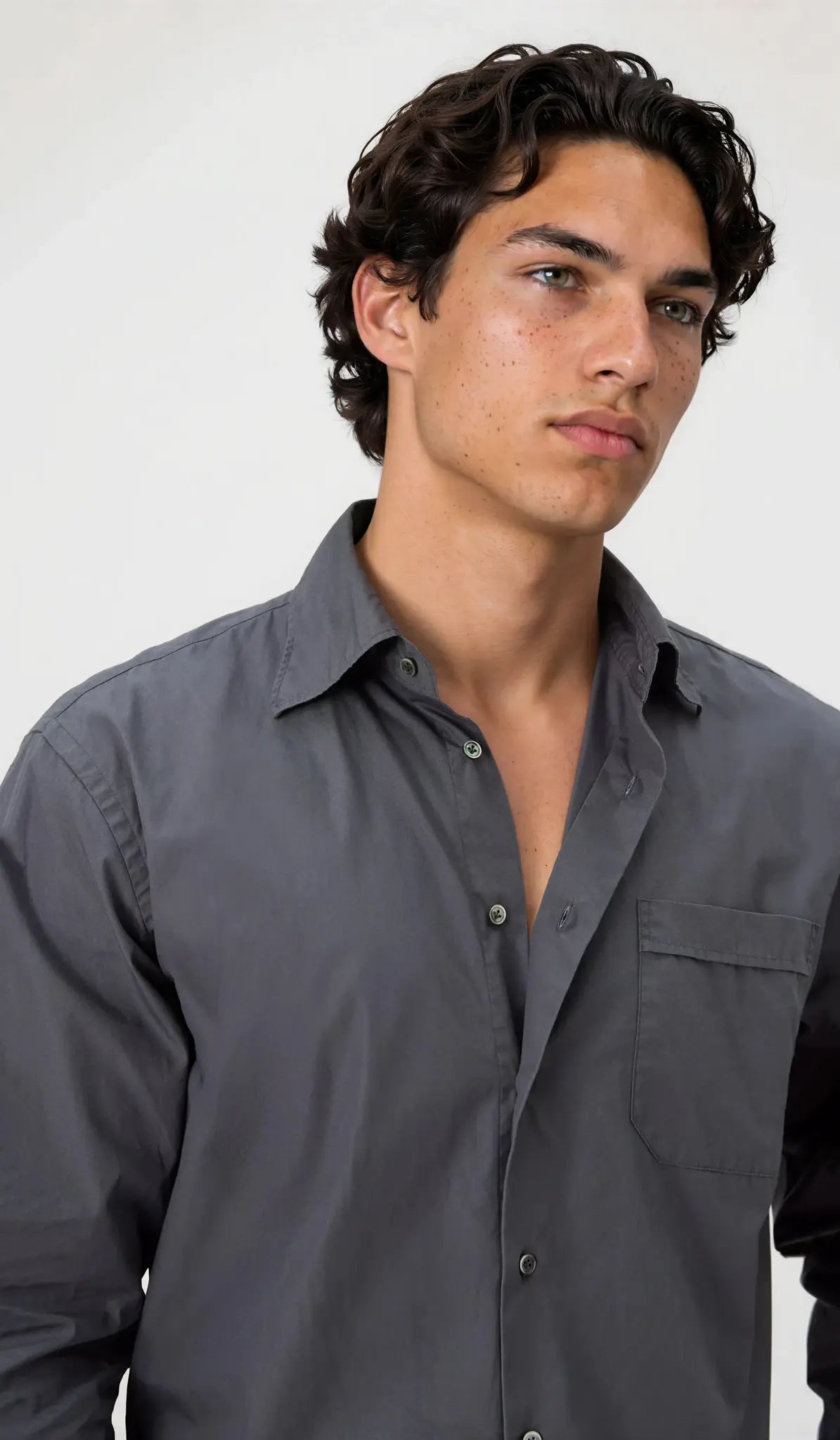 03 - Shirt - Cotton Poplin - Grey