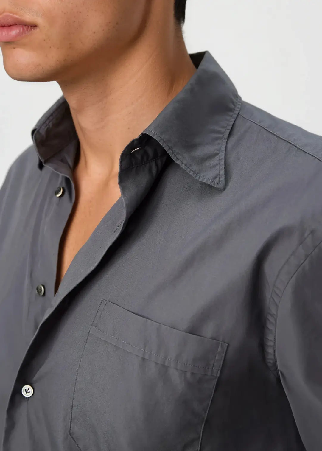 03 - Shirt - Cotton Poplin - Grey