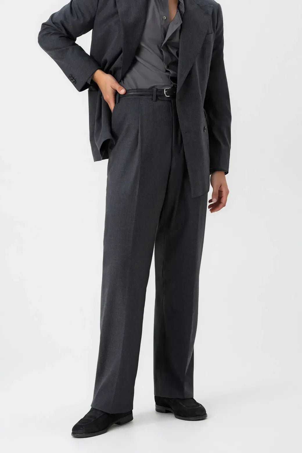 03 - Suit Trousers - Wool - Dark Grey