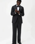 03 - Tuxedo Trousers - Black Giabe