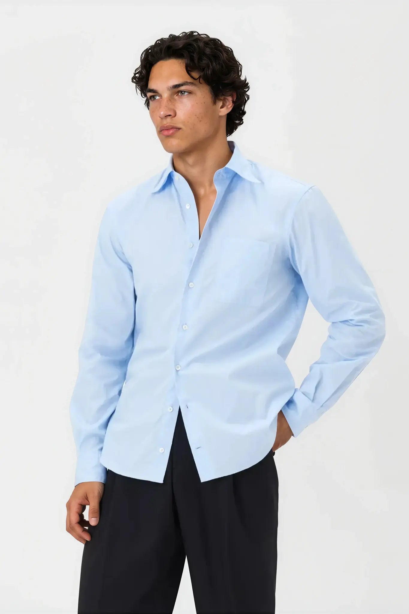 03 - Shirt - Cotton Poplin - Light Blue