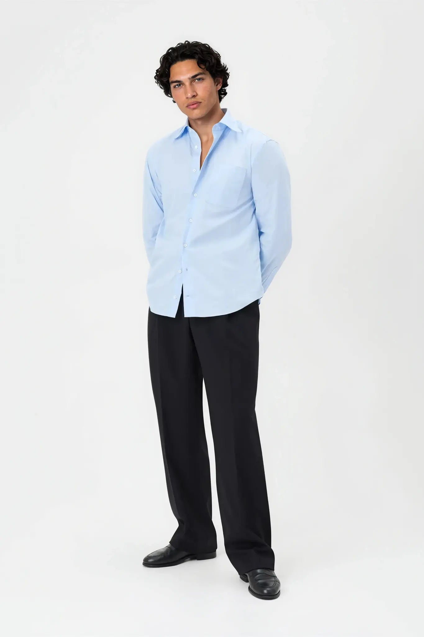 03 - Shirt - Cotton Poplin - Light Blue
