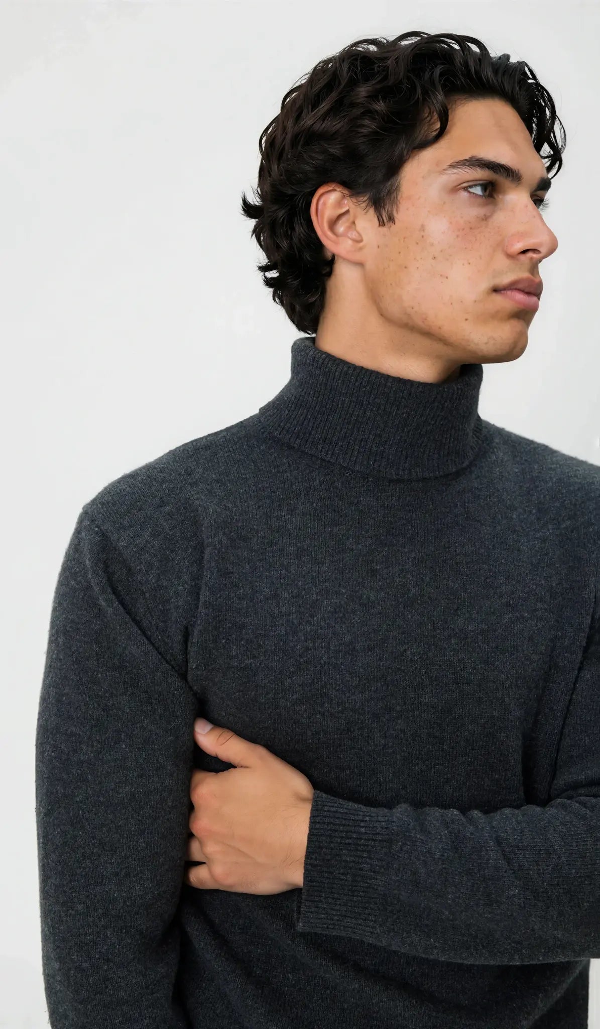 03 - Roll Neck - Wool - Dark Grey