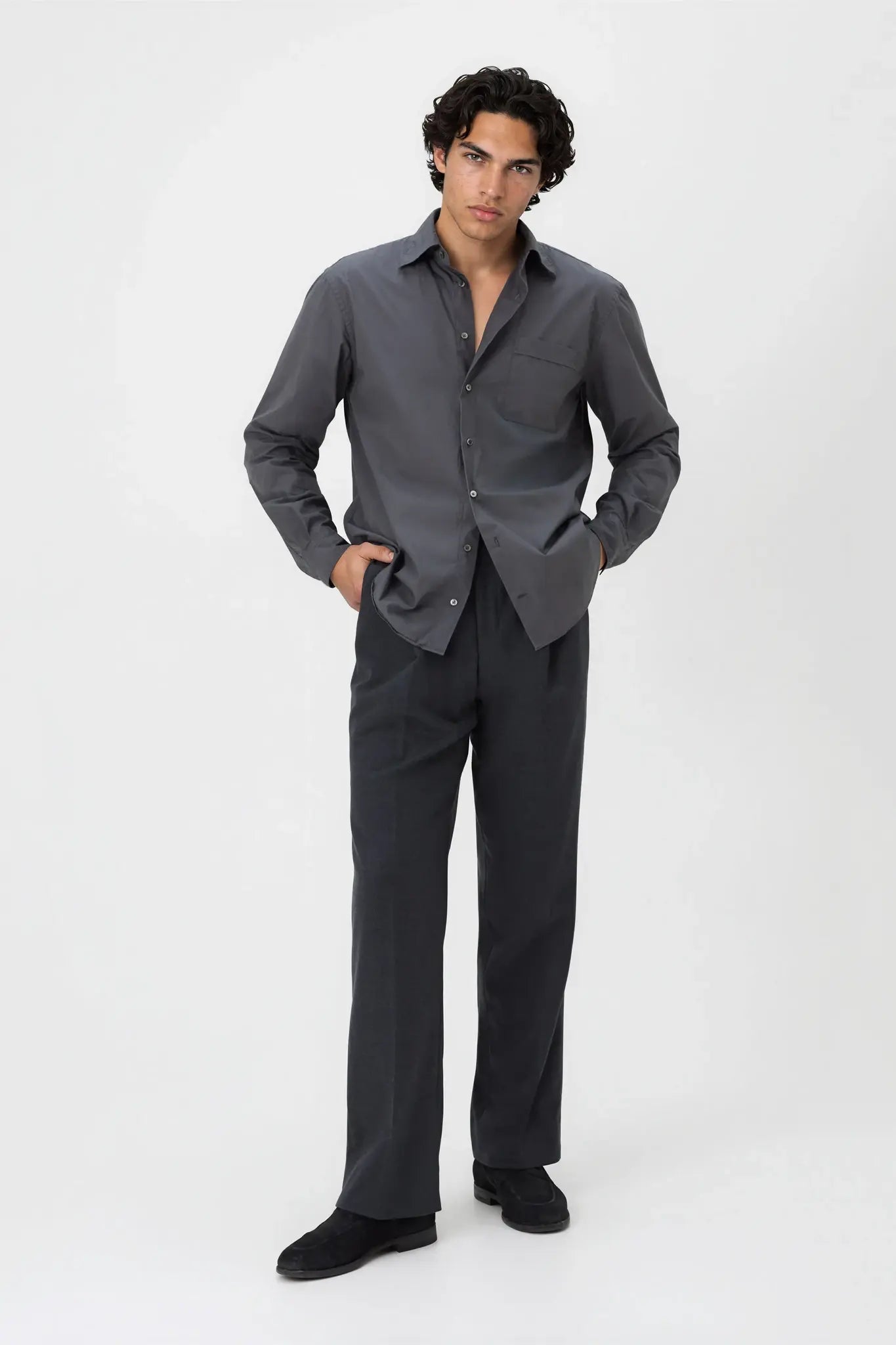 03 - Shirt - Cotton Poplin - Grey