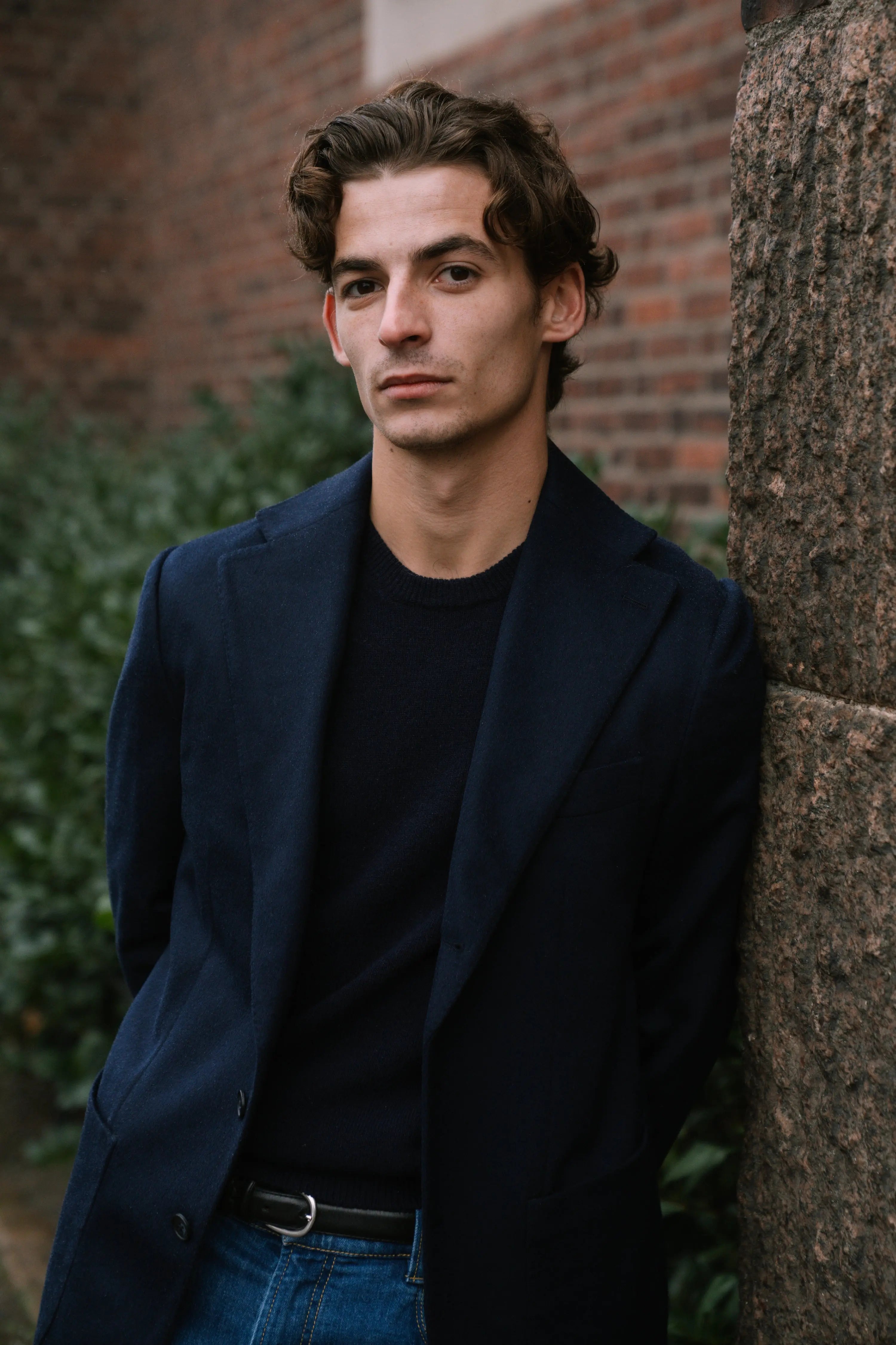 Jacket - Wool/Cashmere - Navy Giabe