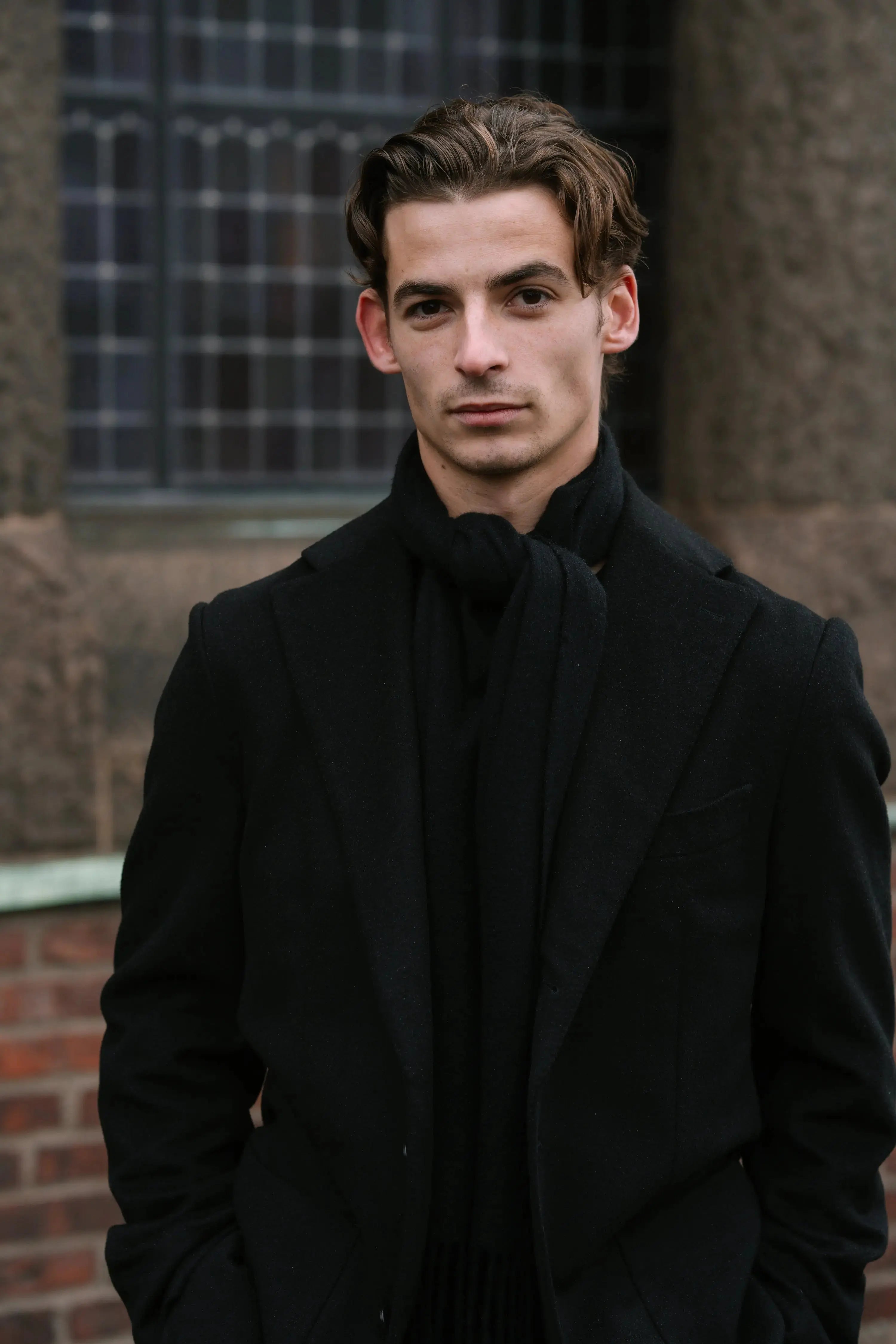 Cashmere Scarf - Black Giabe