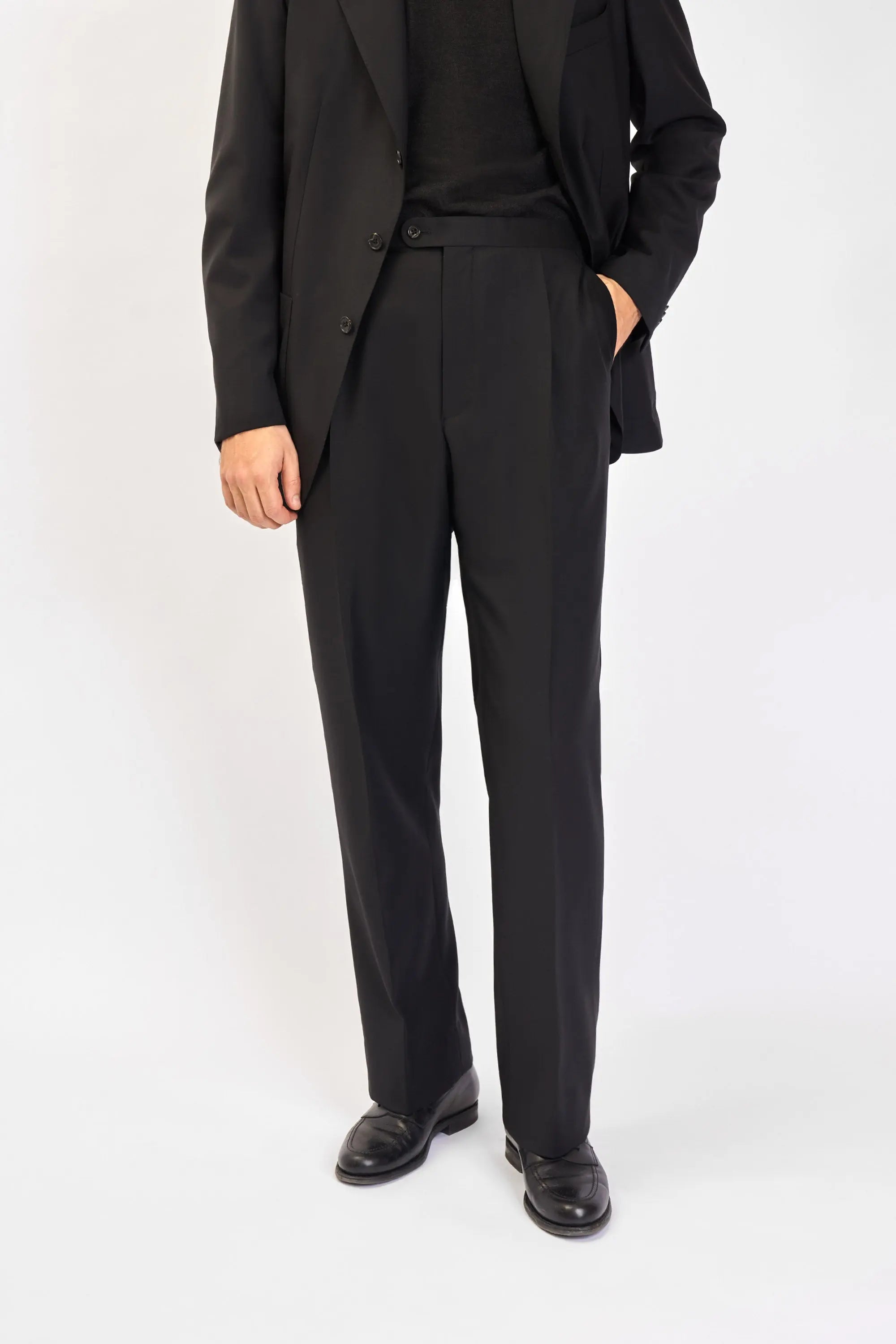 01 - Suit Trousers - Black Giabe